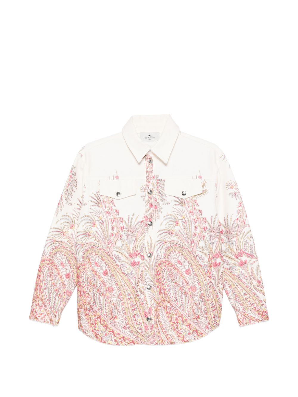 Giacca in cotone con stampa paisley GY2P10D0137 106RS ETRO KIDS