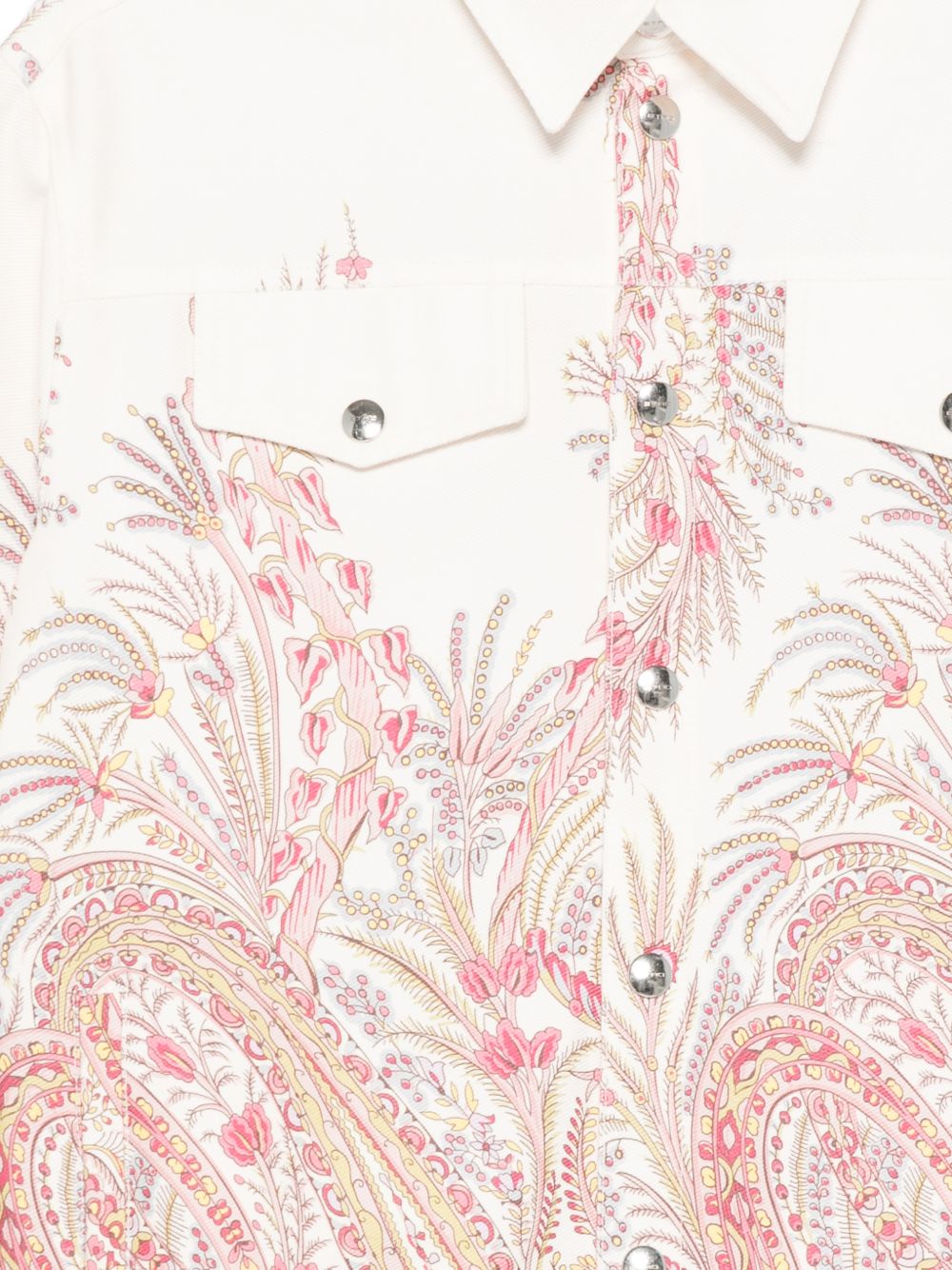 Giacca in cotone con stampa paisley GY2P10D0137 106RS ETRO KIDS