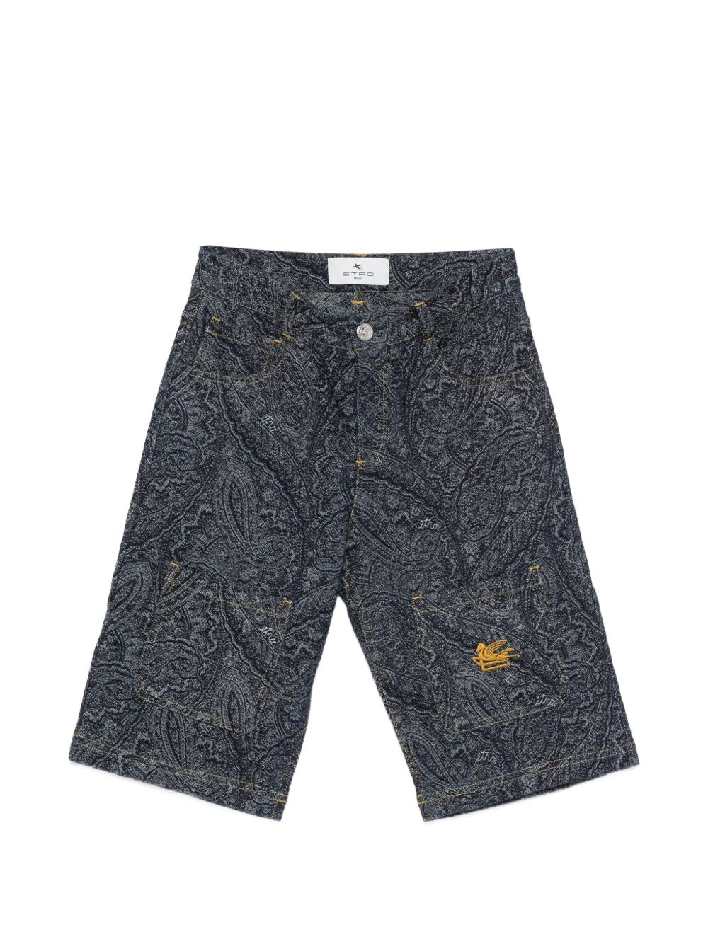 Bermuda in cotone con motivo paisley GY6P79D0142 620BC ETRO KIDS