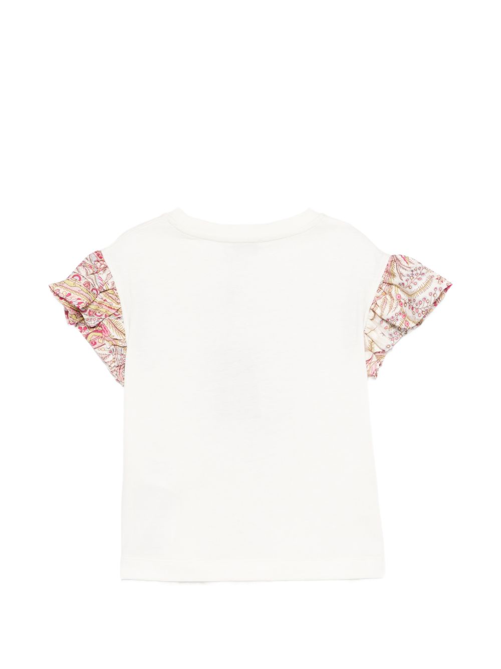 T-shirt con dettagli paisley e stampa logo GY8A01Z3672 102RS ETRO KIDS