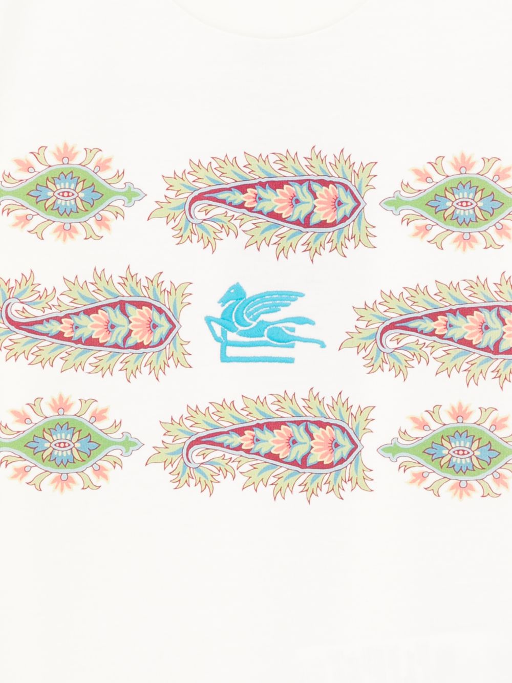 T-shirt con stampe paisley multicolor GY8Q21Z3672 102 ETRO KIDS