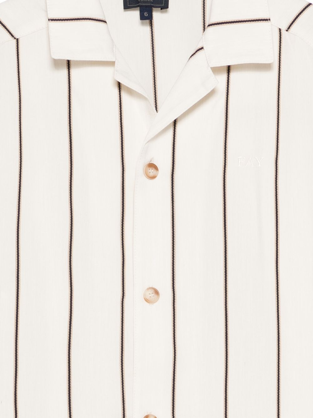 Camicia a righe con bottoni FY5P71P0581 103BL FAY KIDS