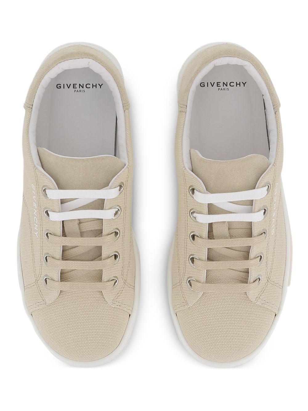 Sneakers in cotone con allacciatura H31071 21G GIVENCHY KIDS