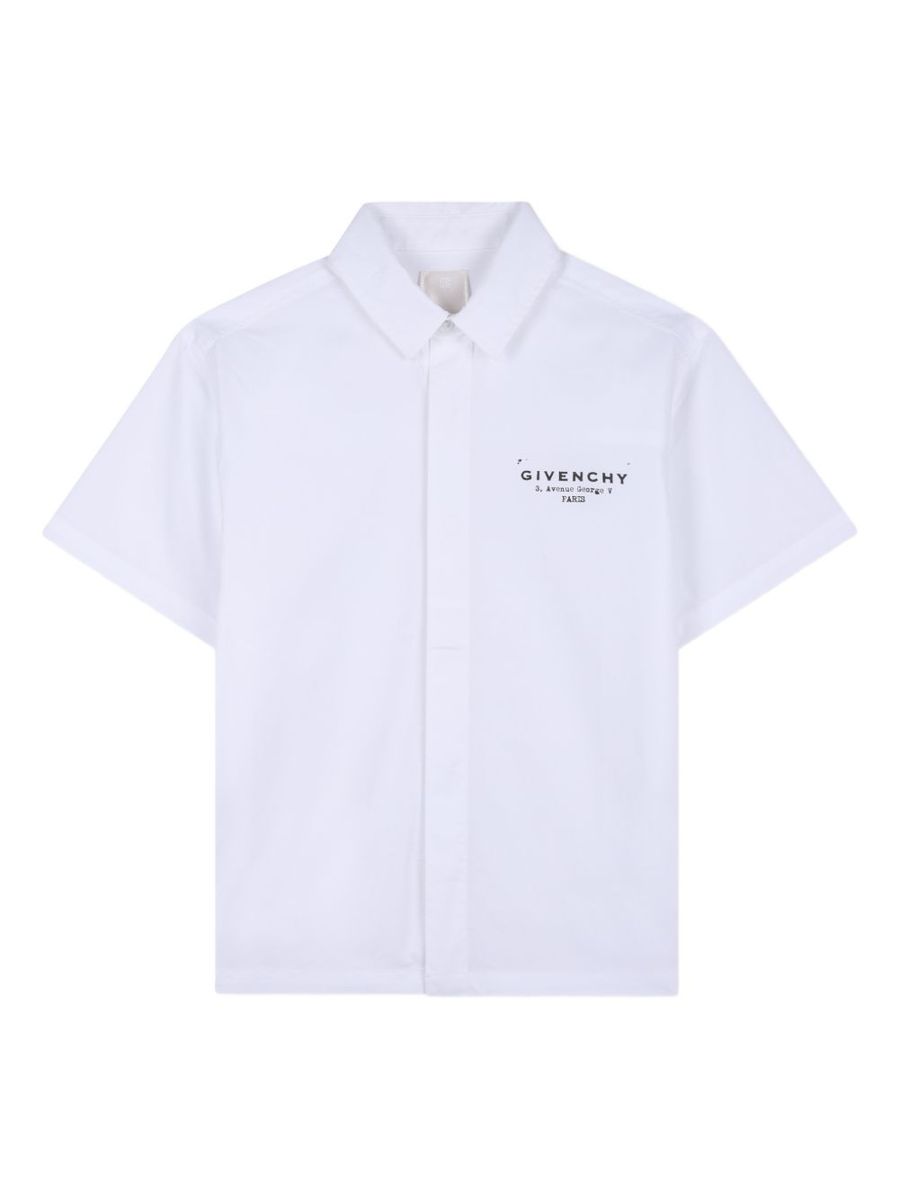 Camicia a maniche corte con logo H31079 10P GIVENCHY KIDS