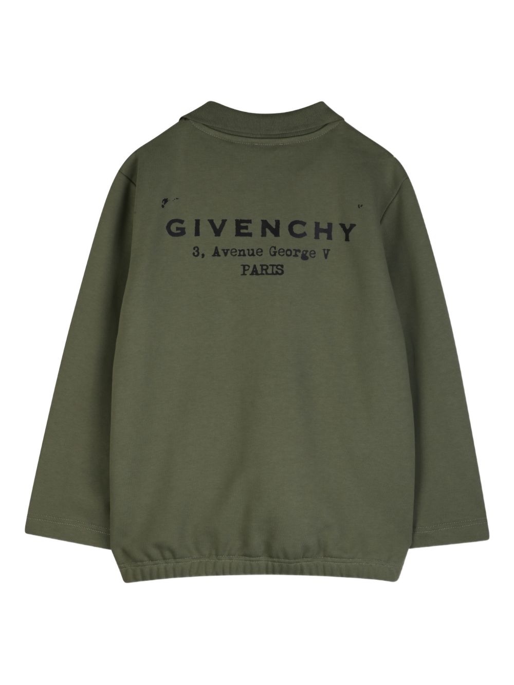 Felpa polo in lino con colletto H31096 645 GIVENCHY KIDS