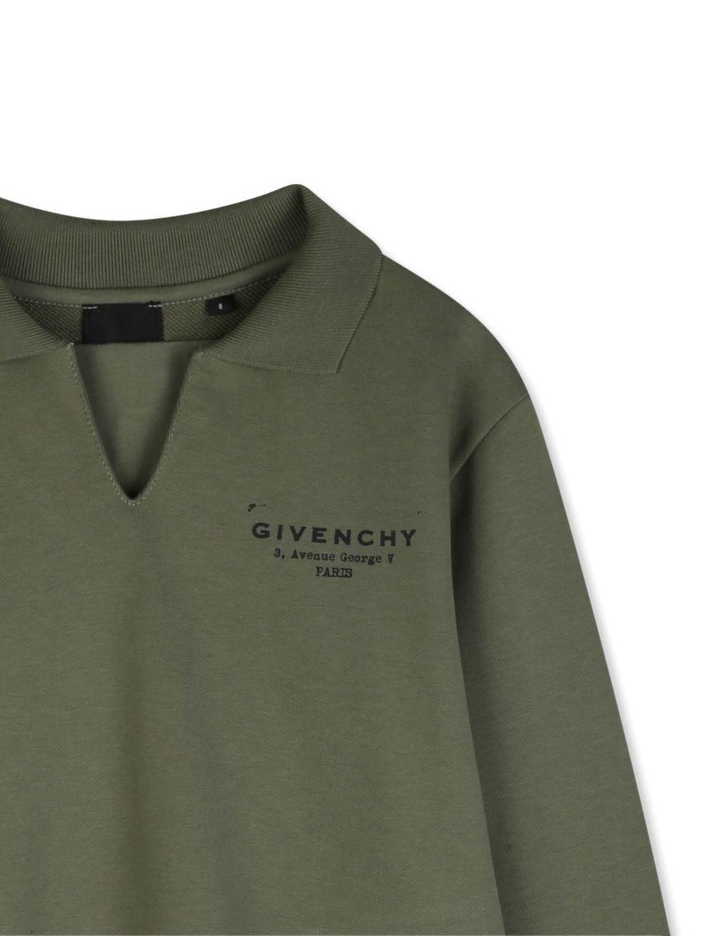 Felpa polo in lino con colletto H31096 645 GIVENCHY KIDS