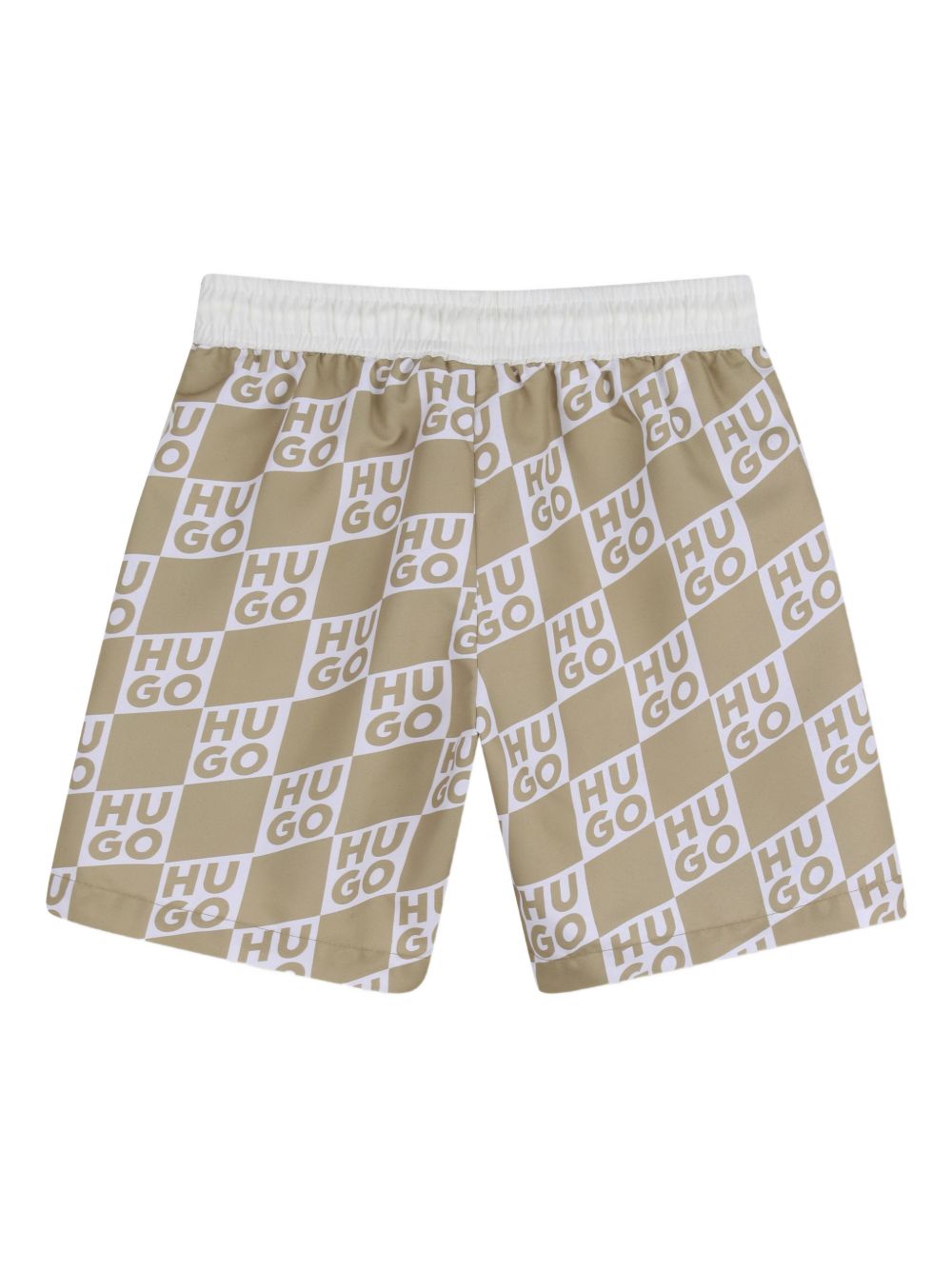 Shorts da bagno stampa a scacchi G00979 23B HUGO KIDS