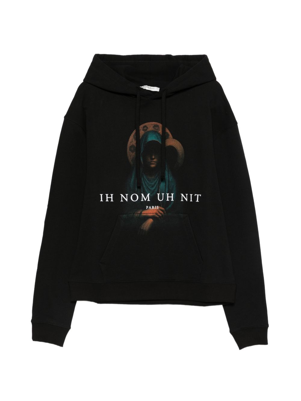 Felpa con cappuccio in cotone con stampa NUS26208 009 IH NOM UH NIT