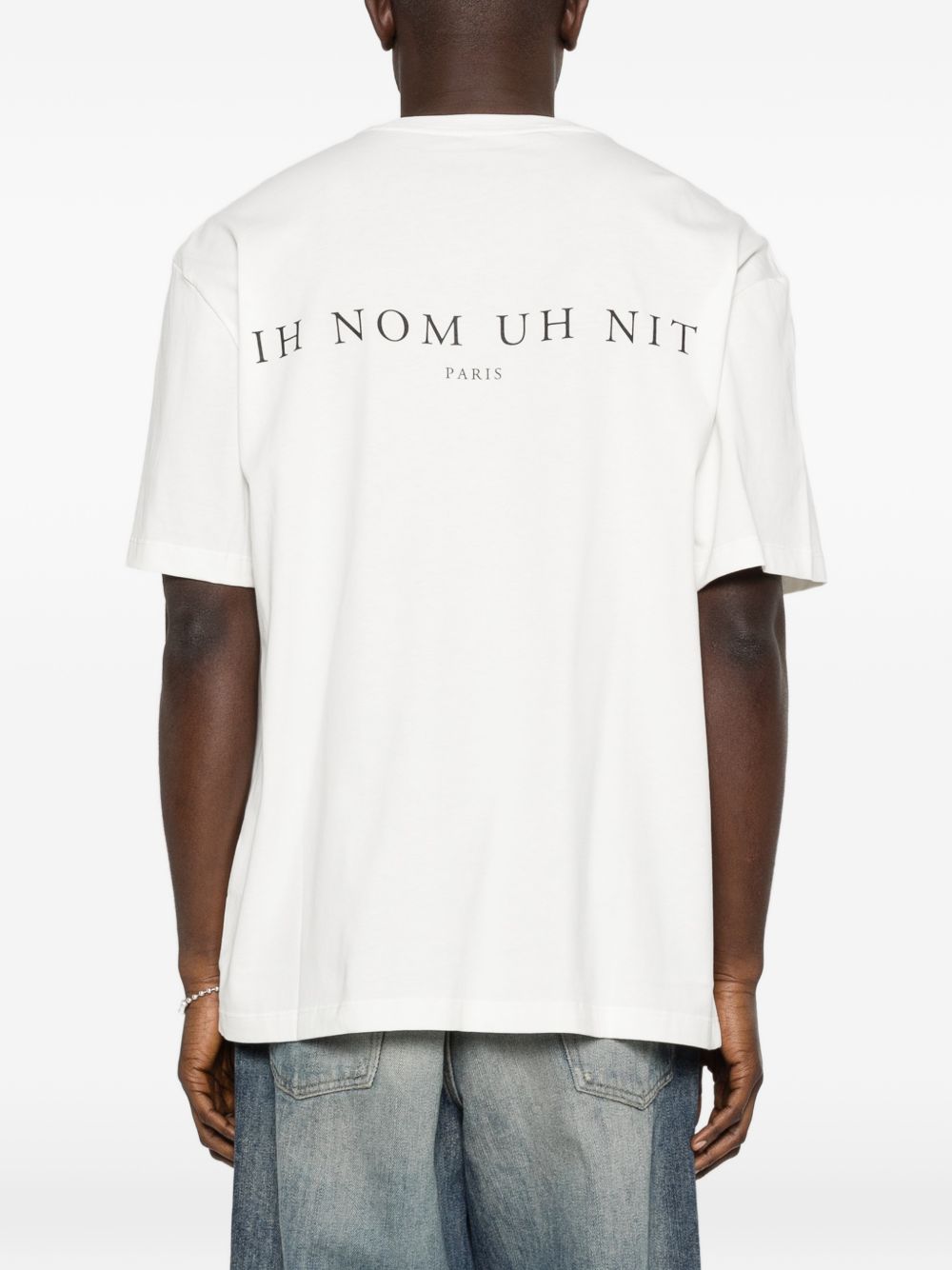 T-shirt in cotone con stampa fotografica NUS26217 081 IH NOM UH NIT