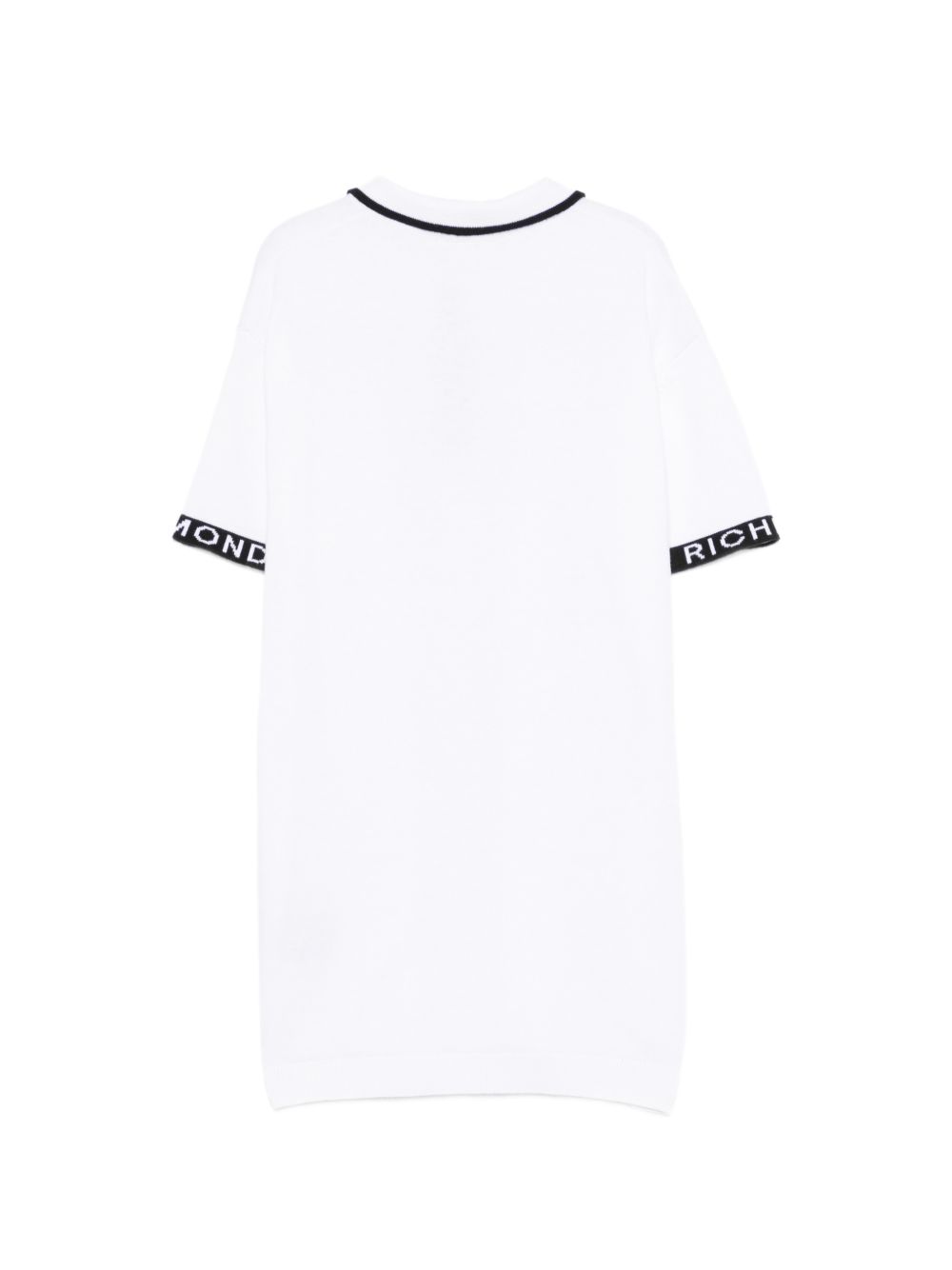 Polo in cotone con polsini logo RBP26147PO WHITE JOHN RICHMOND KIDS