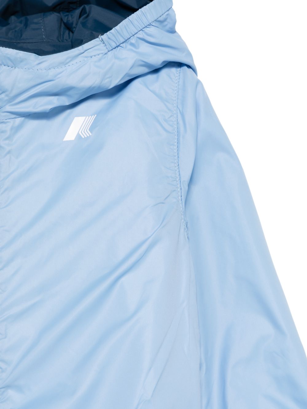 Giacca con cappuccio in nylon riciclato K2123IW C52 K-WAY KIDS