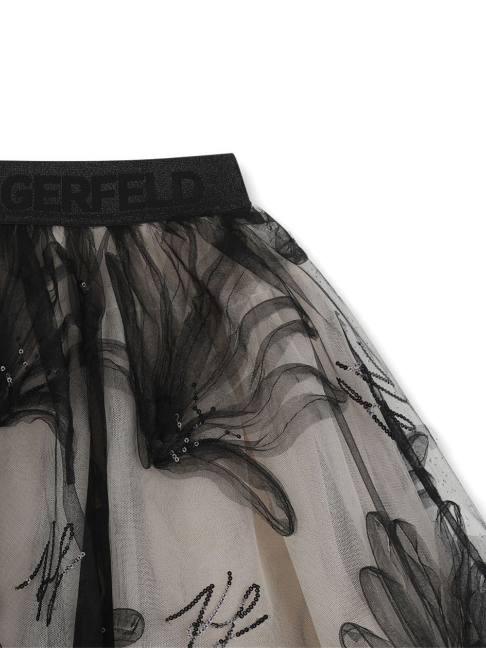 Gonna in tulle con stampa Z31121 192 KARL LAGERFELD KIDS