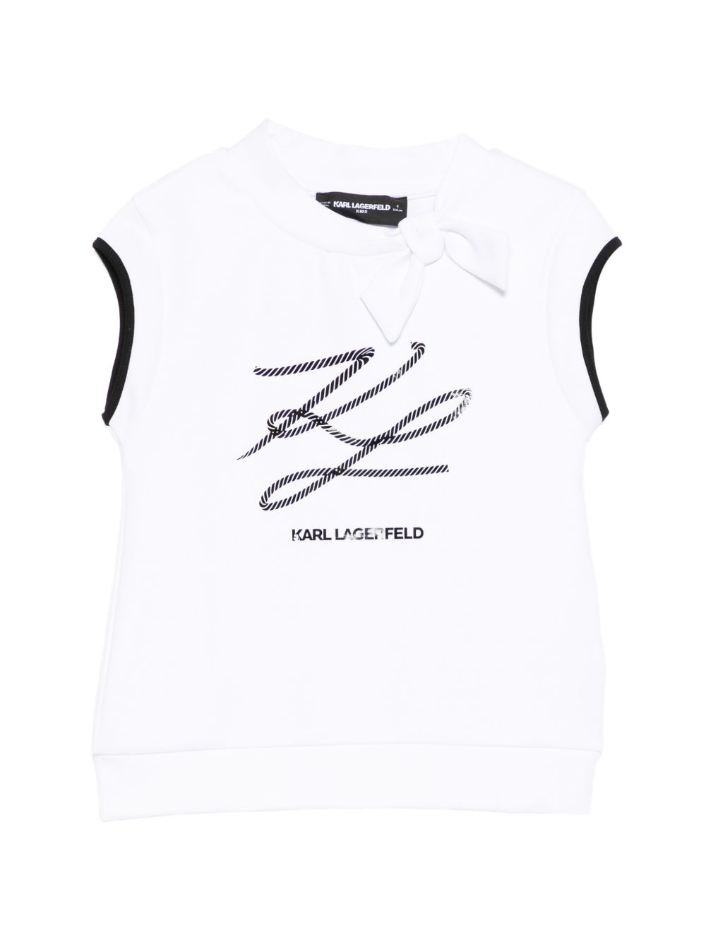 T-shirt con logo intrecciato Z31165 10P KARL LAGERFELD KIDS