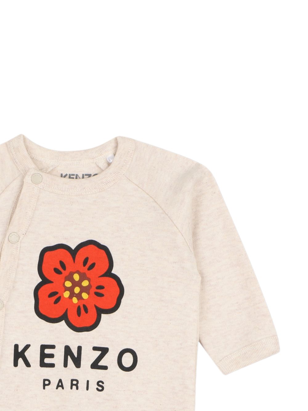 Set di tutine neonato con fiore ricamato K61614 43B KENZO KIDS