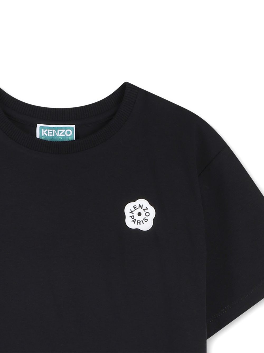 T-shirt cropped in cotone K61621 09B KENZO KIDS