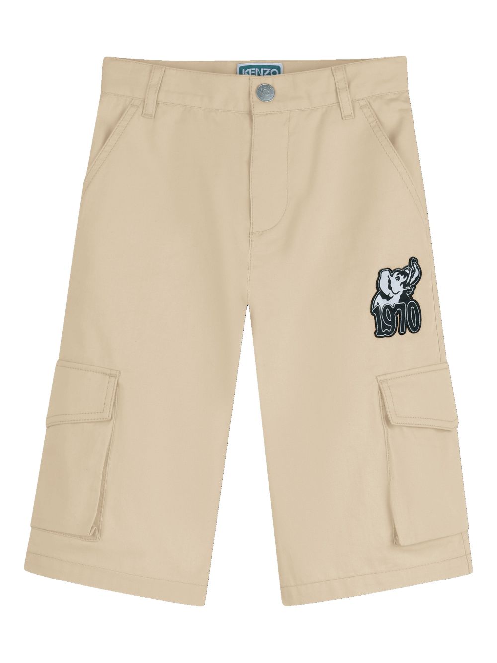 Bermuda in cotone con tasche cargo K61644 255 KENZO KIDS