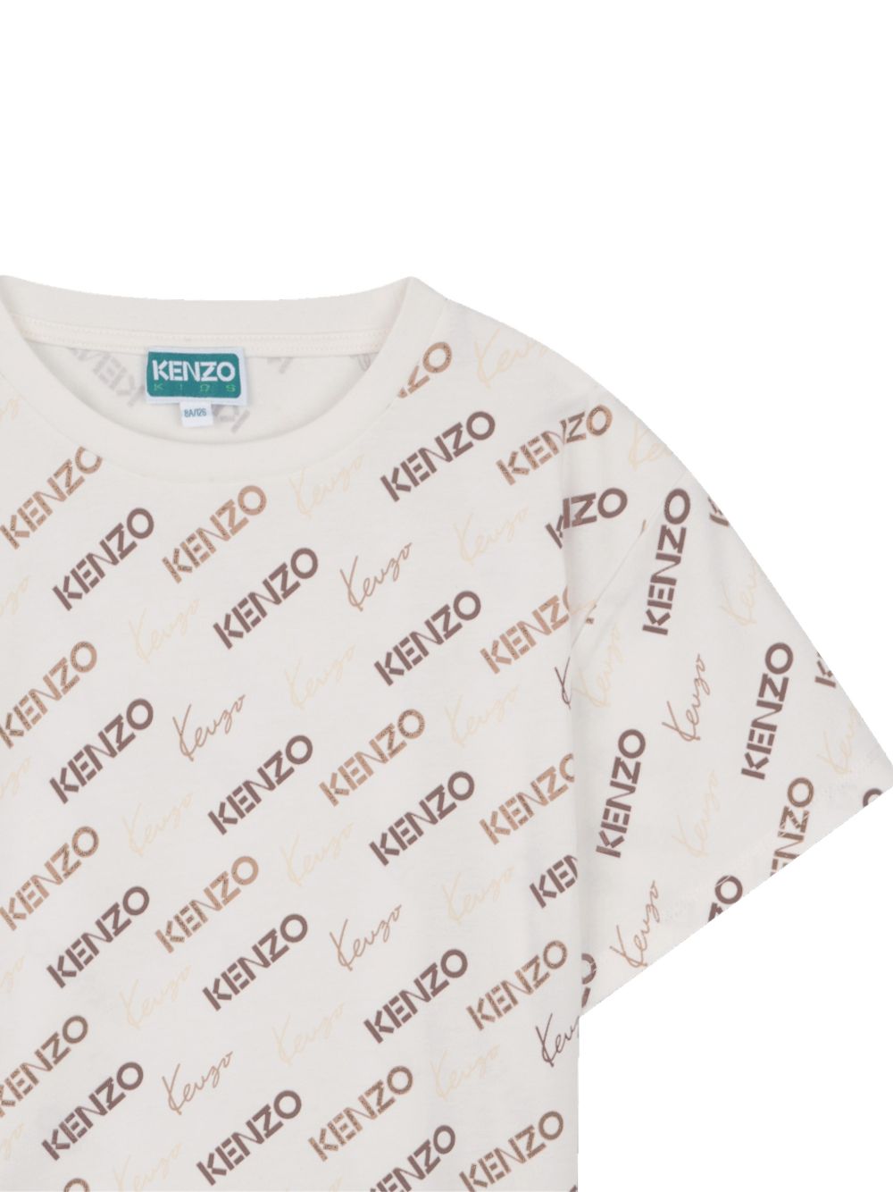 T-shirt con stampa logo all-over K61686 117 KENZO KIDS
