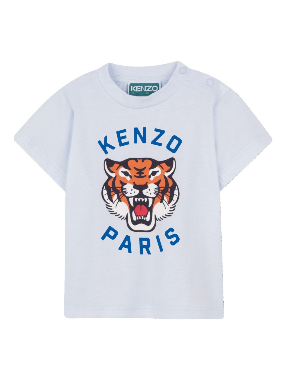 T-shirt in cotone con grafica tigre K61721 77M KENZO KIDS