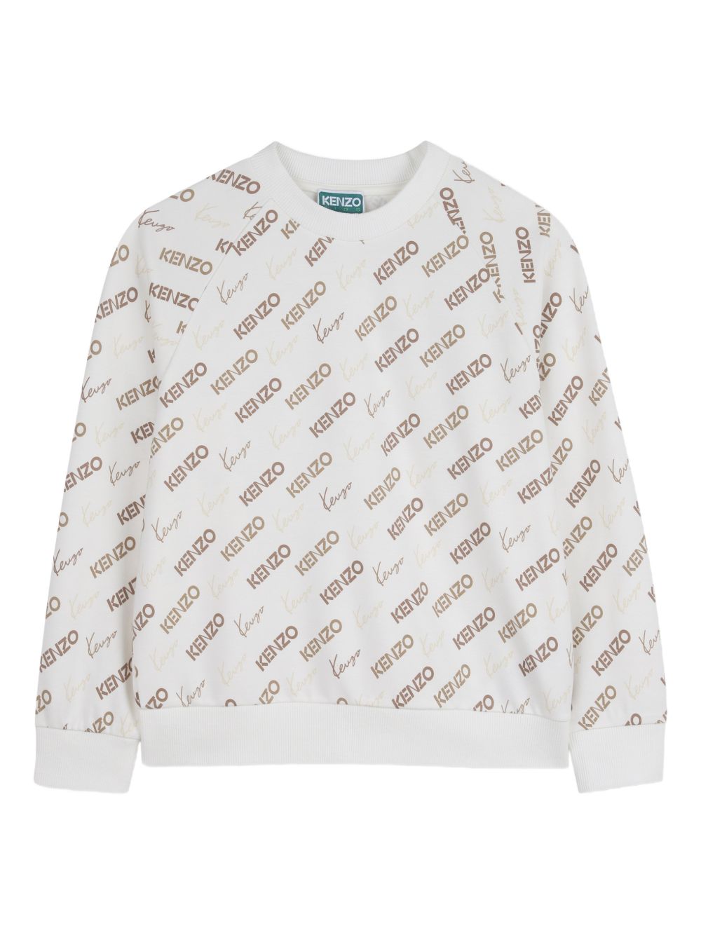 Felpa girocollo con logo all-over K61765 117 KENZO KIDS