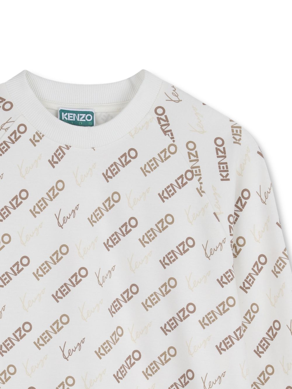 Felpa girocollo con logo all-over K61765 117 KENZO KIDS