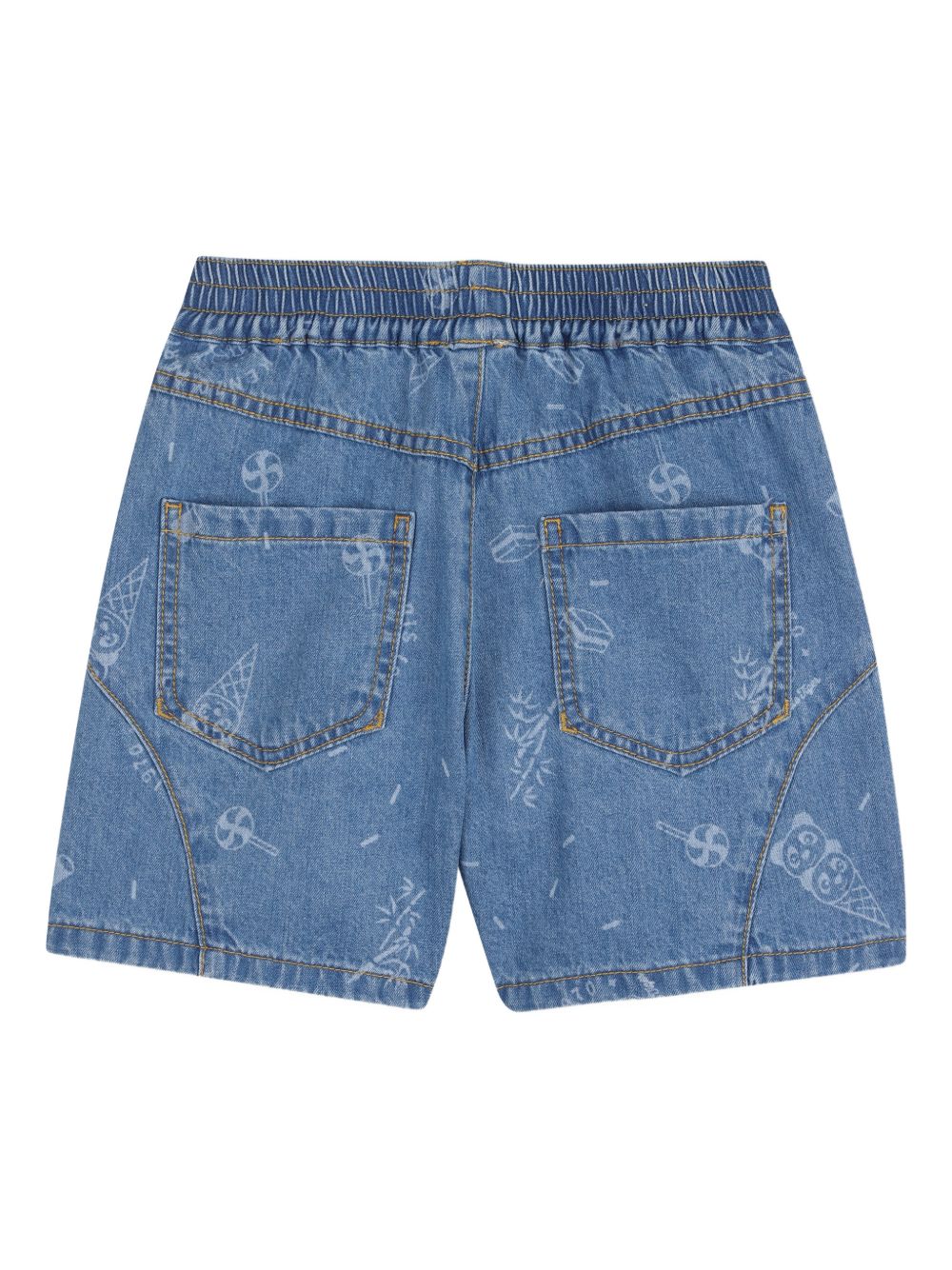 Shorts in denim con stampa K61773 Z45 KENZO KIDS