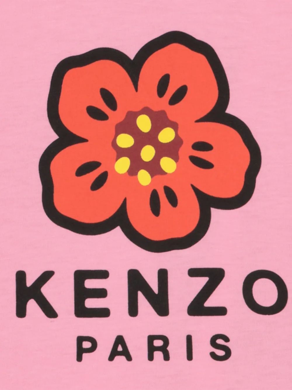 T-shirt con stampa fiore K61818 47F KENZO KIDS