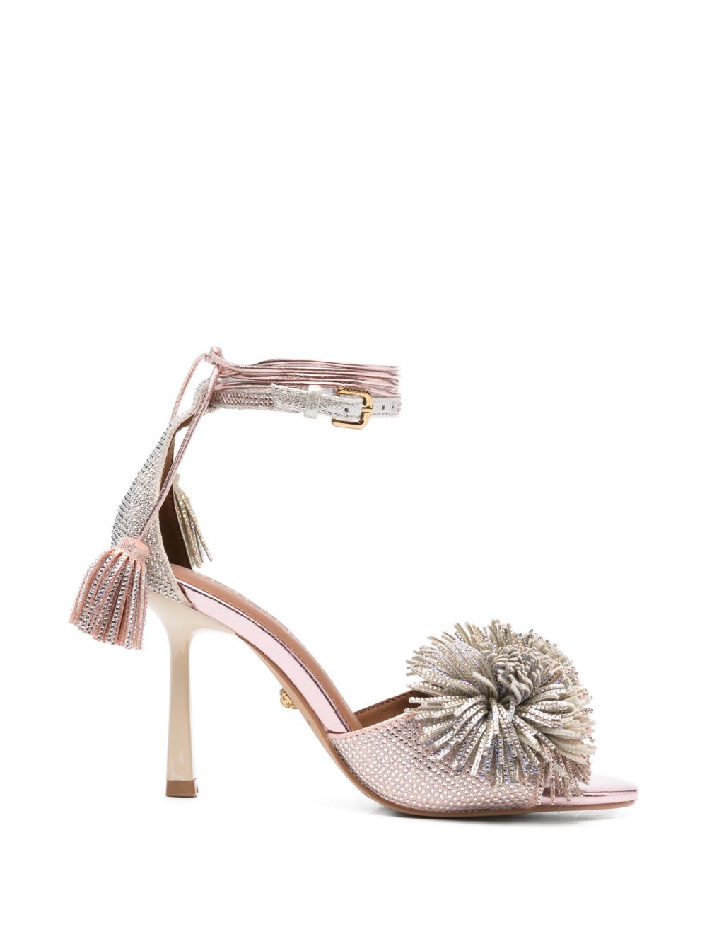 Sandali con tacco a stiletto e pon pon 4366165 209 KURT GEIGER