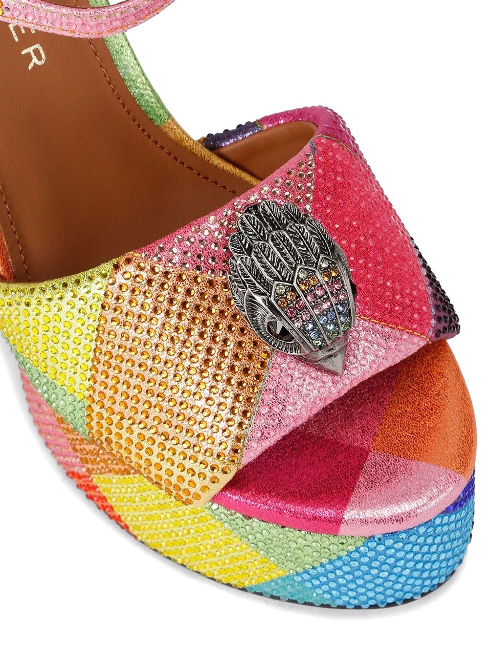 Sandali con platform e paillettes multicolor 9798869 069 KURT GEIGER