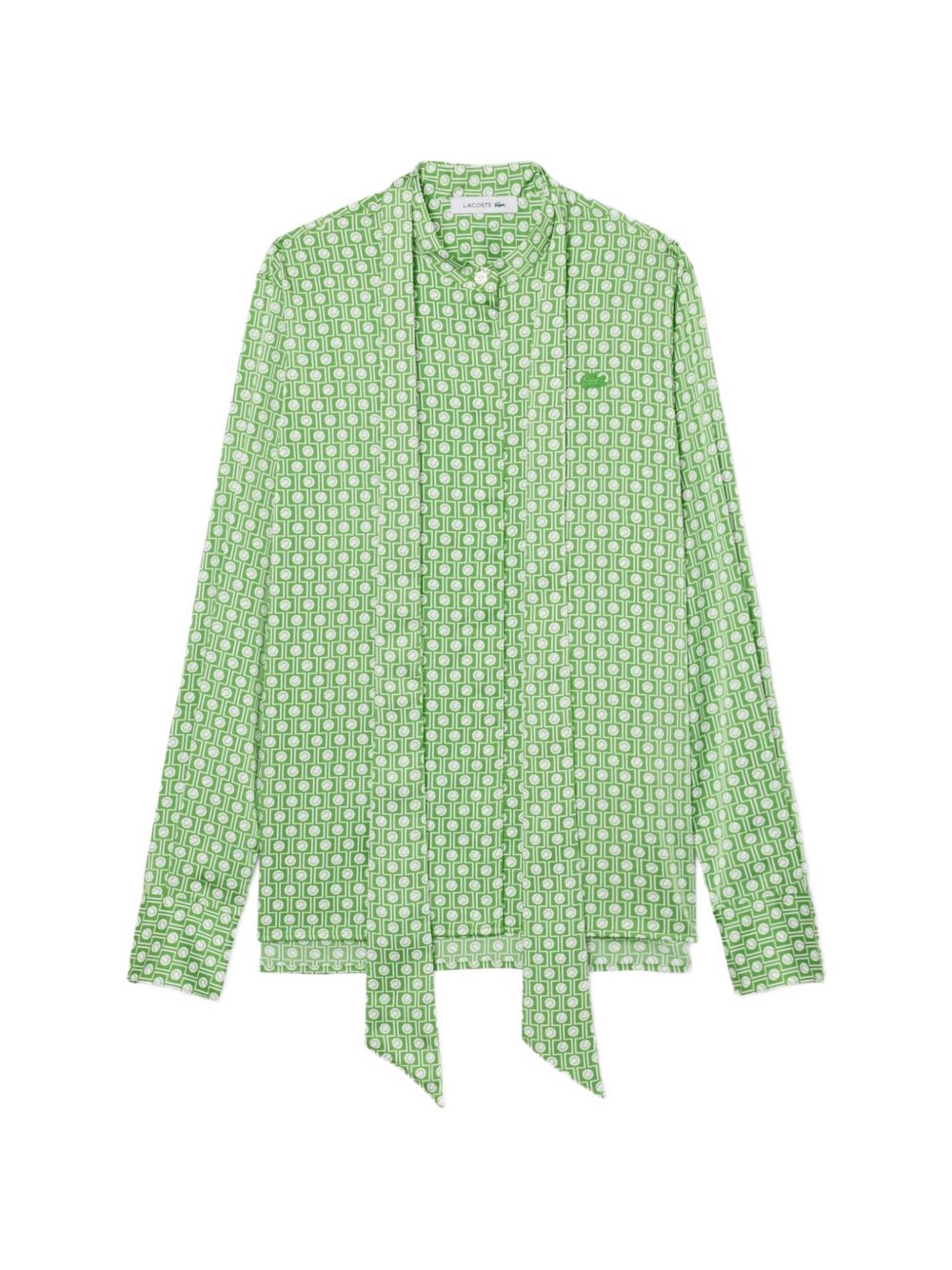 Camicia con fiocco motivo geometrico CF2626 4SI LACOSTE