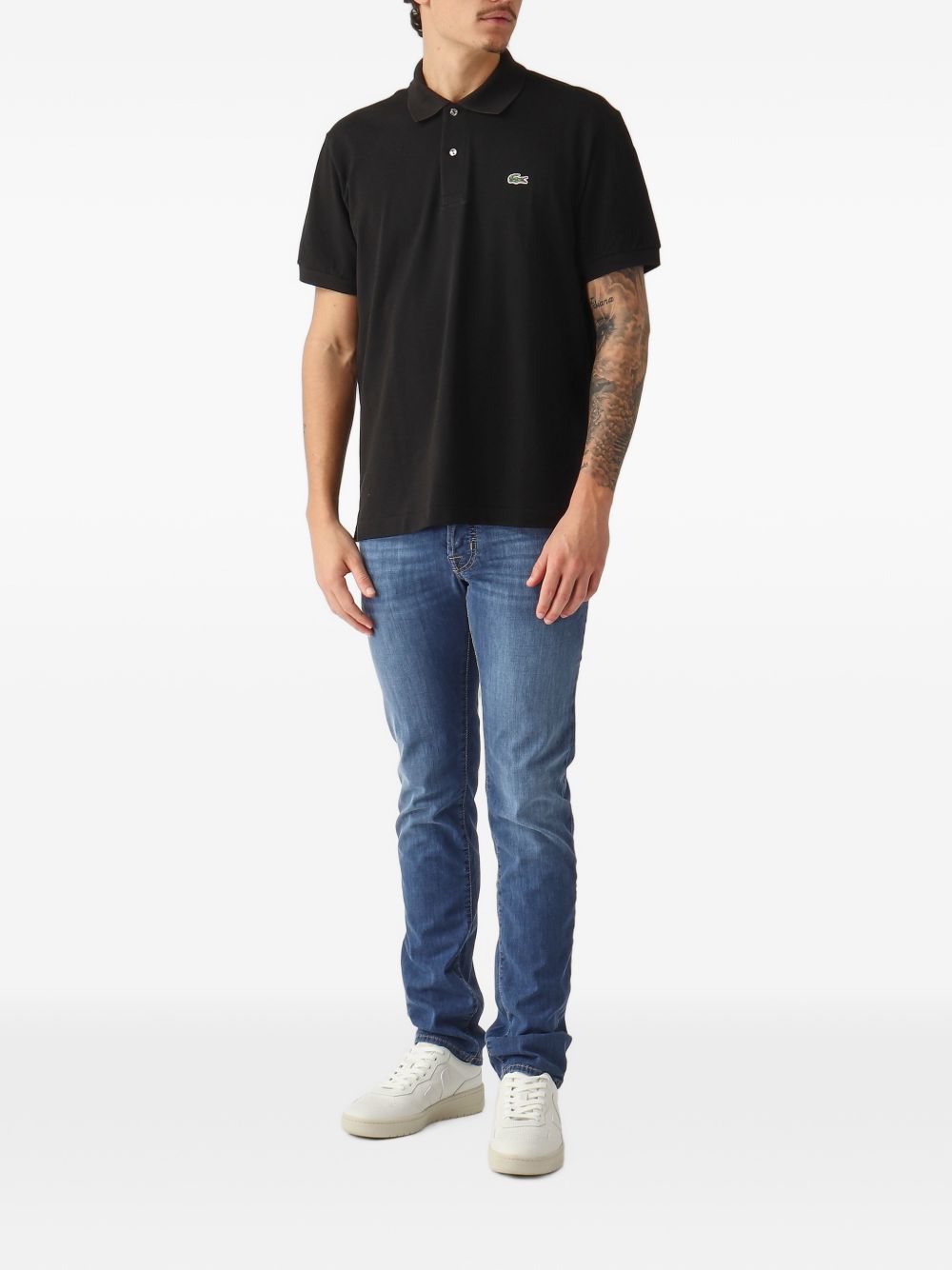 Pantaloni stampati con bande laterali PH9851 031 LACOSTE