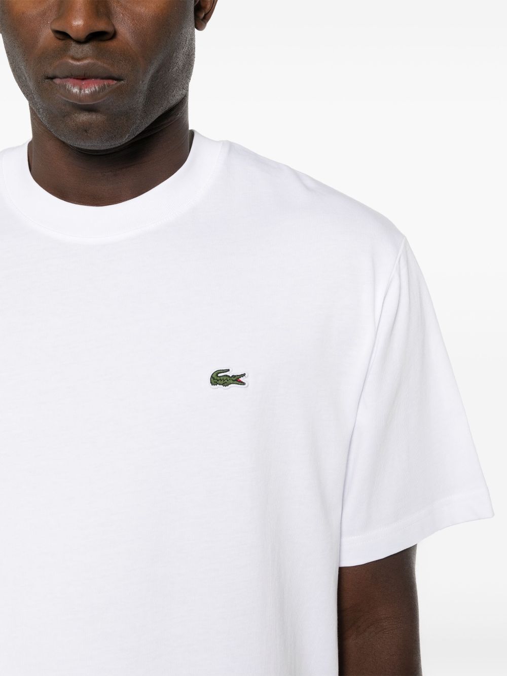 T-shirt in cotone girocollo TH7318 001 LACOSTE