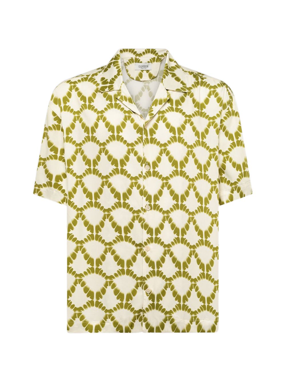 Camicia a maniche corte con stampa geometrica S6LAMASI076 036 LANEUS