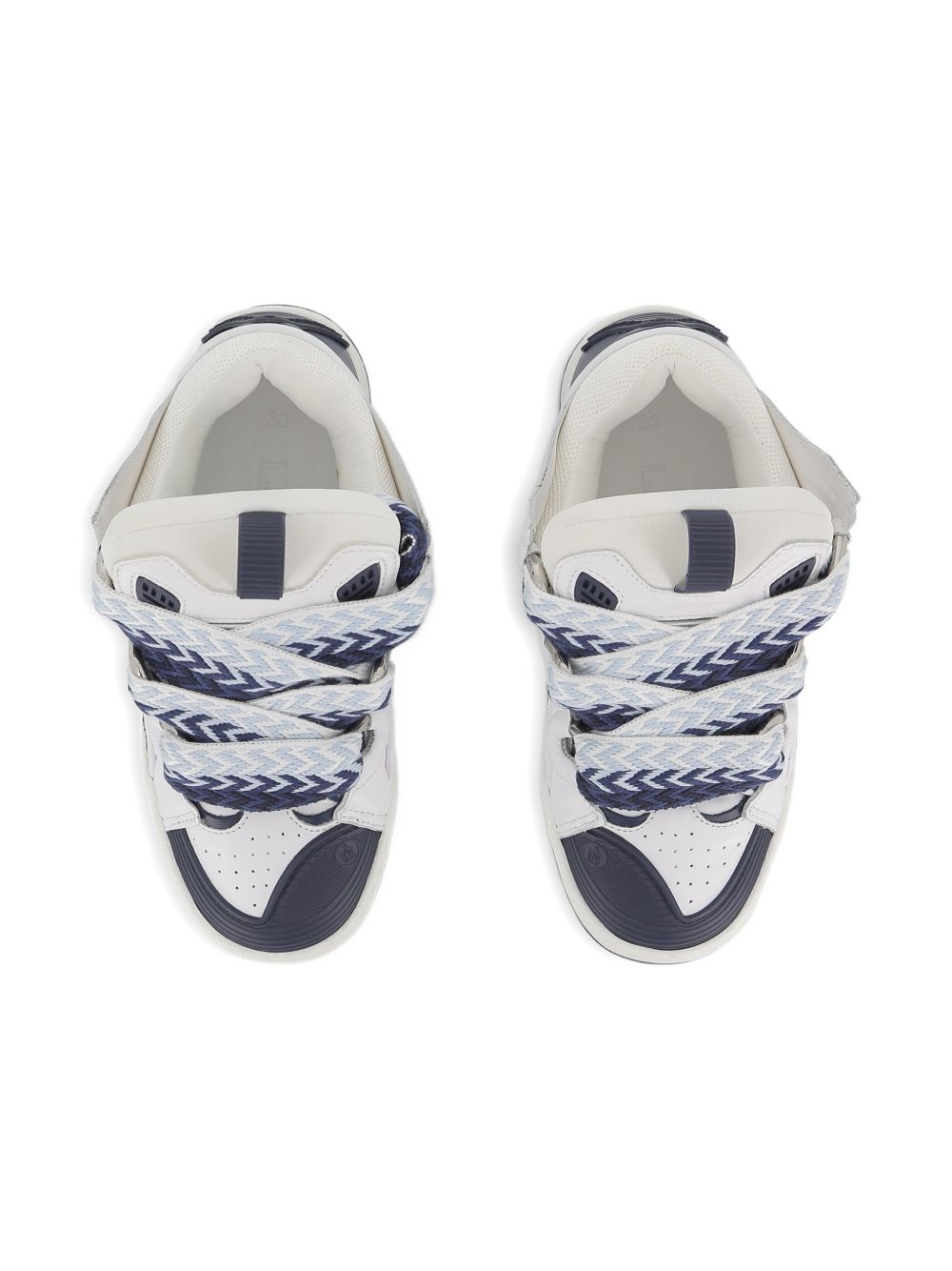 Sneakers in pelle con lacci fantasia N30357 N68 LANVIN KIDS