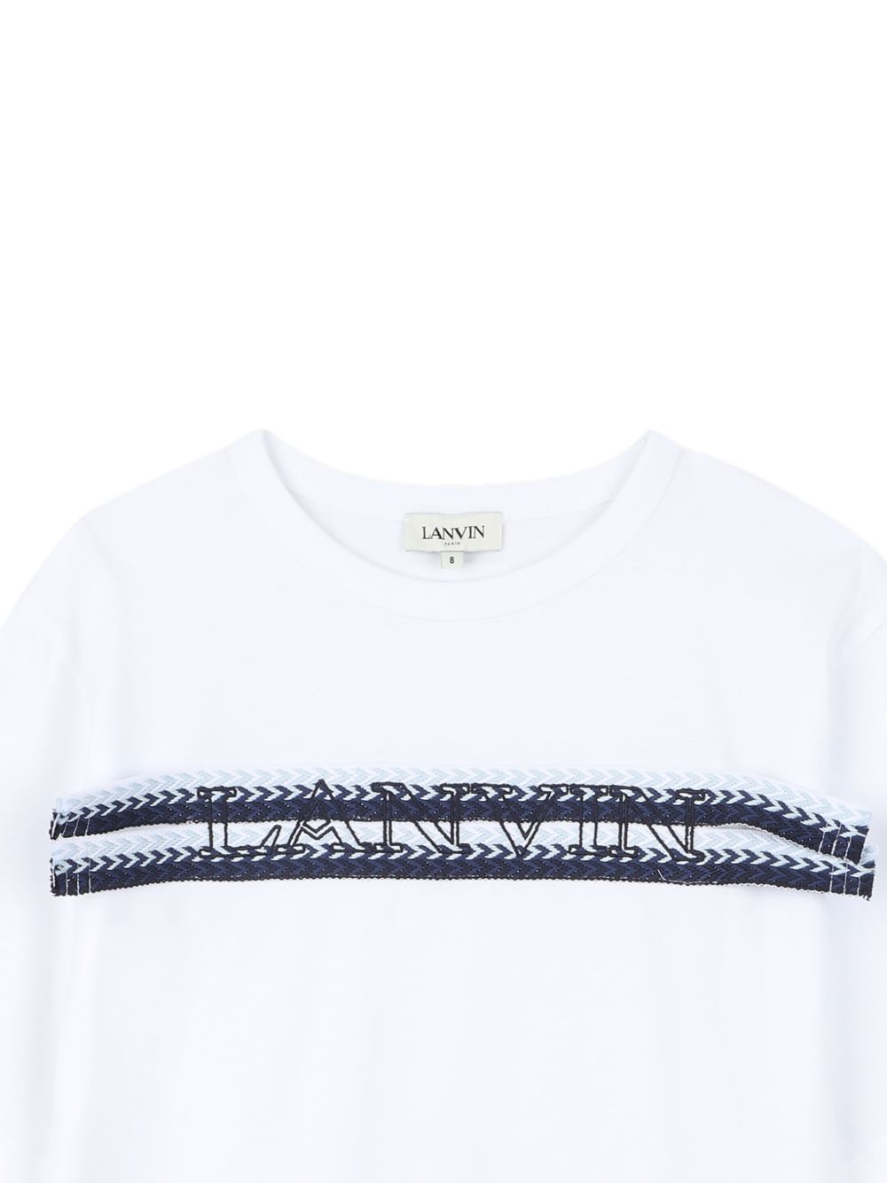 T-shirt con stampa logo N30362 N48 LANVIN KIDS
