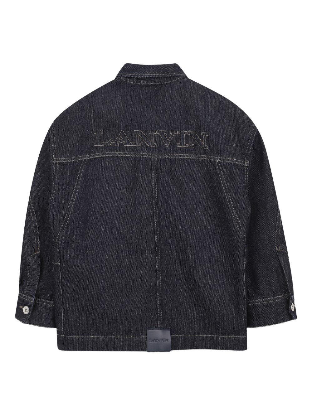 Giacca denim con ricamo N30379 Z28 LANVIN KIDS