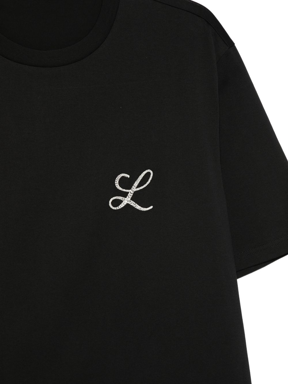 T-shirt in cotone con ricamo LT26009 D001 LOW BRAND