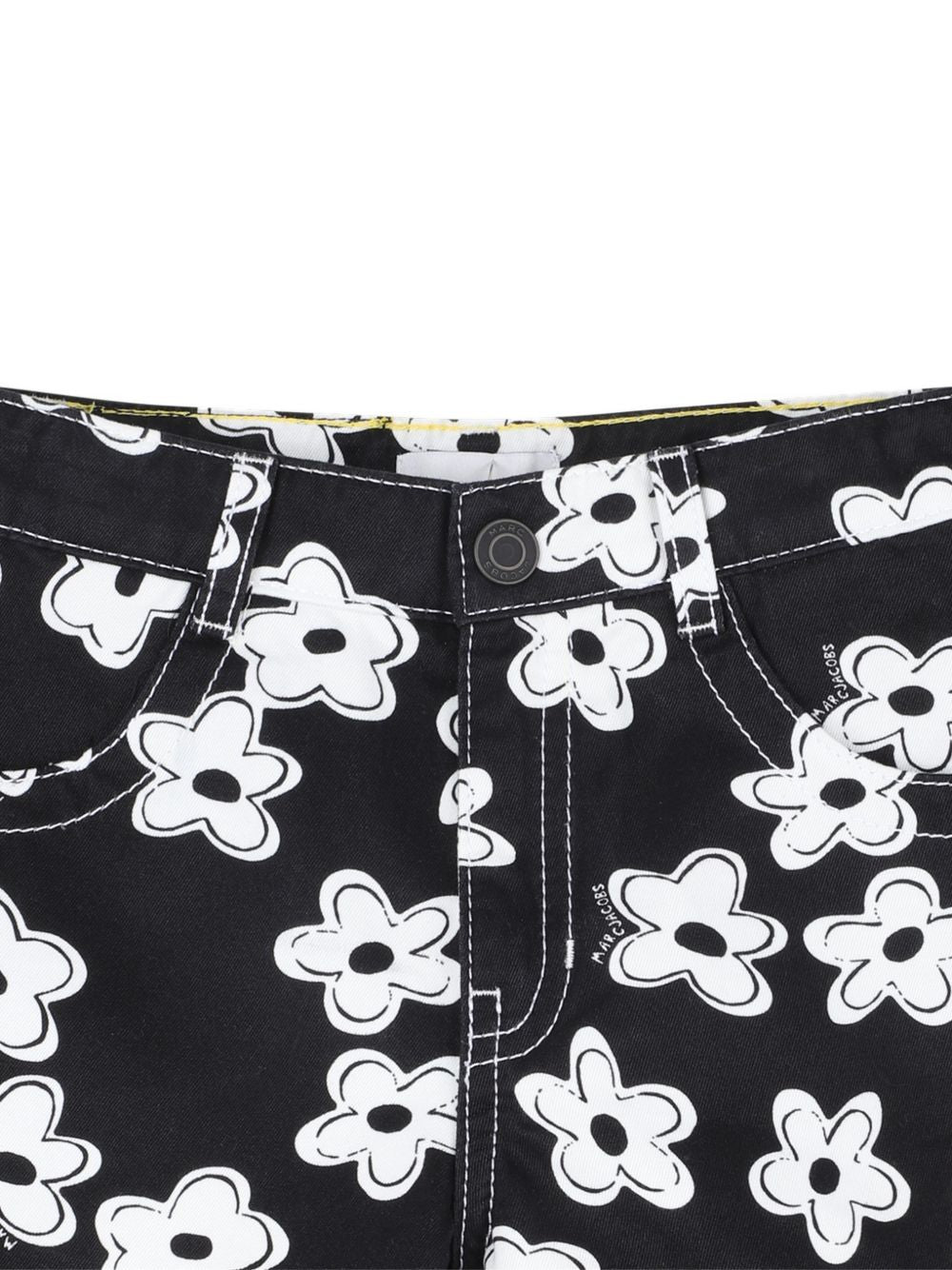 Shorts in cotone a fiori bianchi W60733 09B MARC JACOBS KIDS