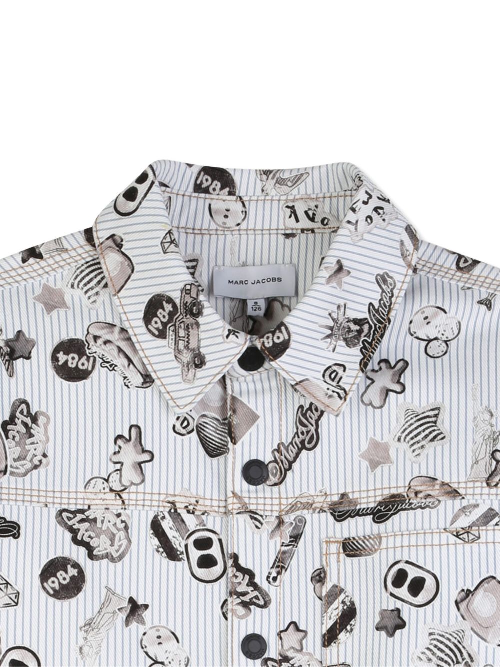 Giacca camicia con stampa cartoon W60789 80B MARC JACOBS KIDS
