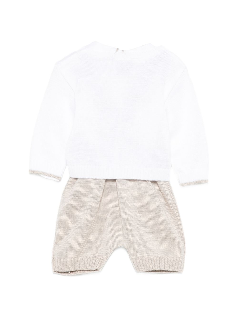 Completo maglia e pantaloni in cotone con colletto EK6160 C10060 MARLU' KIDS