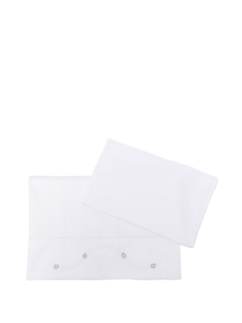 Federa in cotone con ricamo a cuori EK63LE 103NC MARLU' KIDS