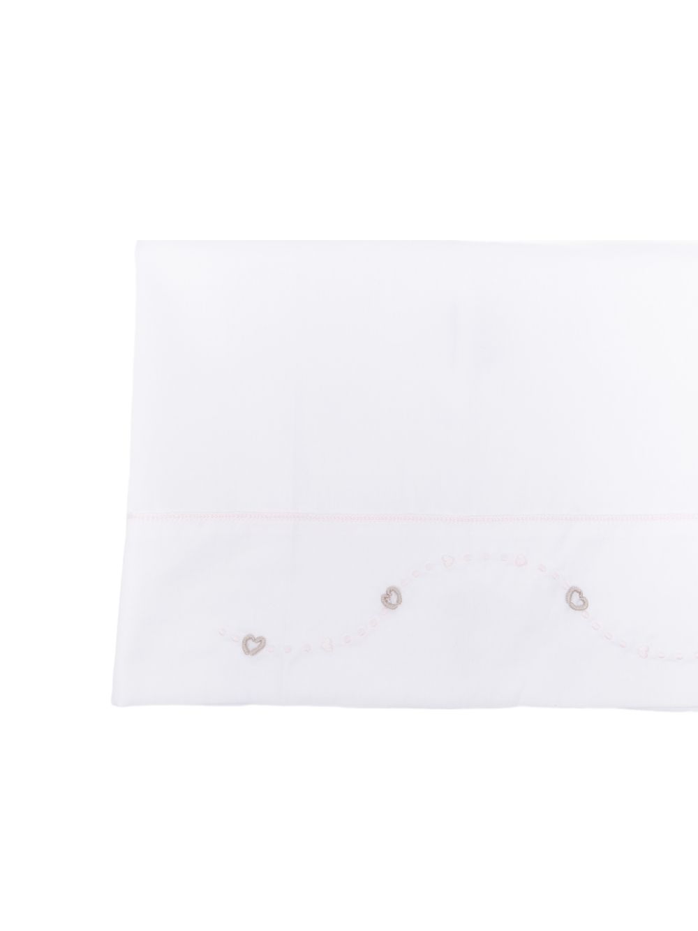 Federa in cotone con ricamo a cuori EK63LE 103NC MARLU' KIDS