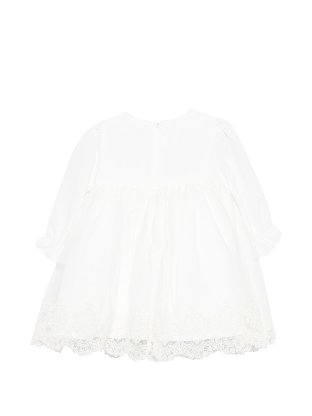 Abito con fiocco e pizzo maniche lunghe EV309ML C900 MARLU' KIDS