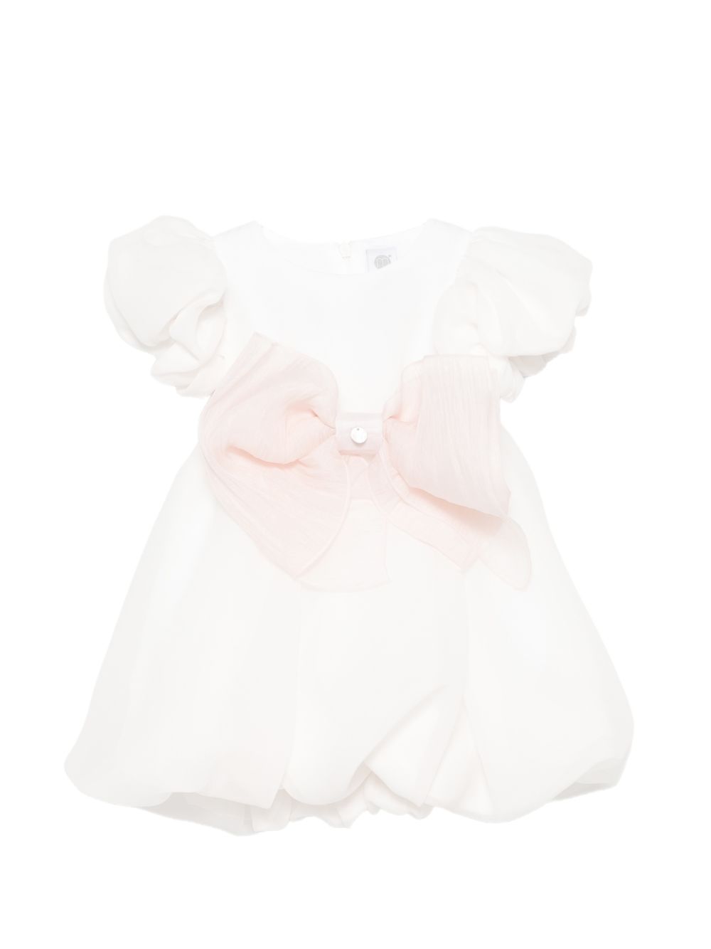 Abito con maniche a sbuffo e fiocco EV314MC C033 MARLU' KIDS