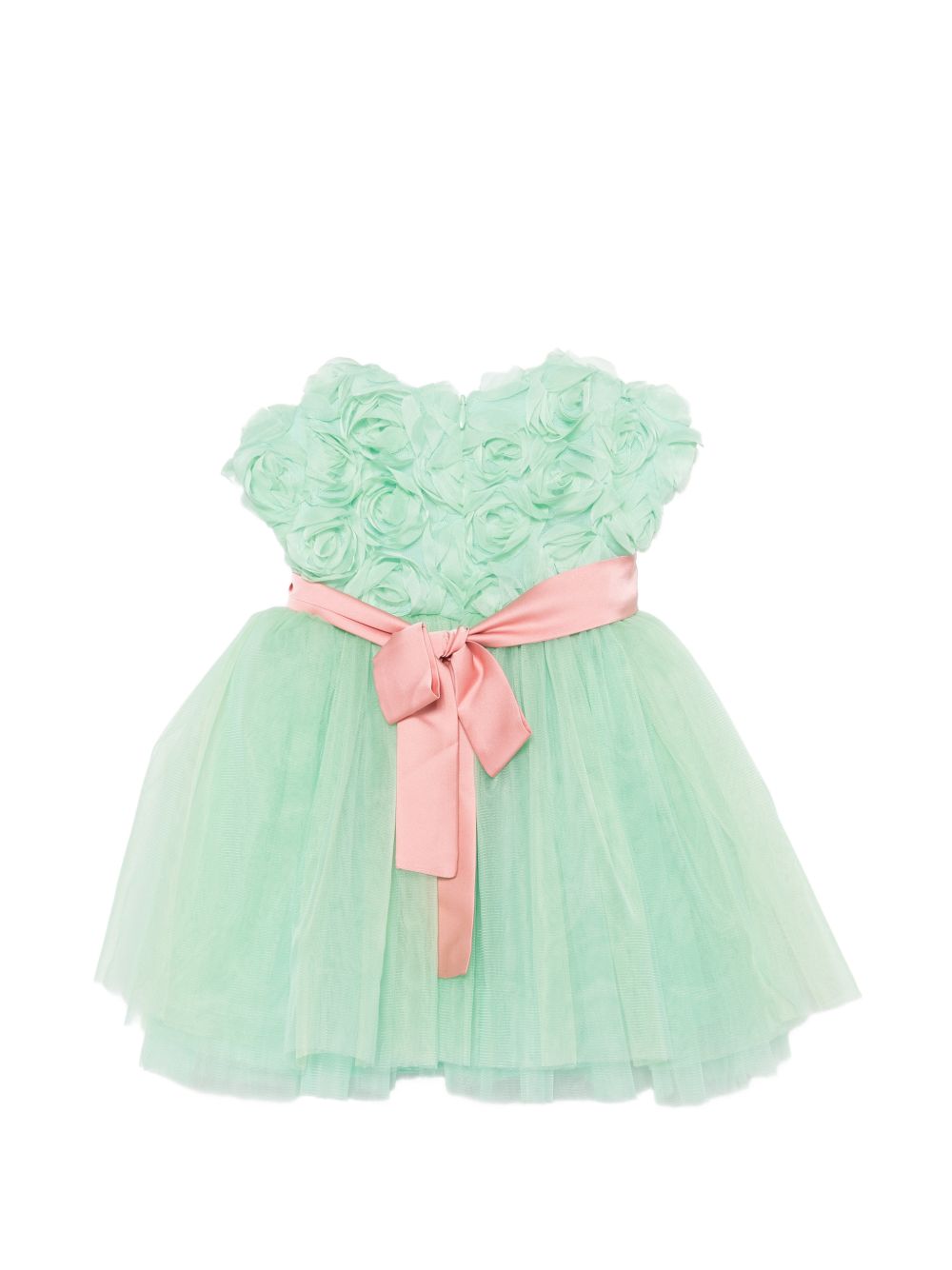 Abito in tulle con cintura a fiori EV330MC C699 MARLU' KIDS