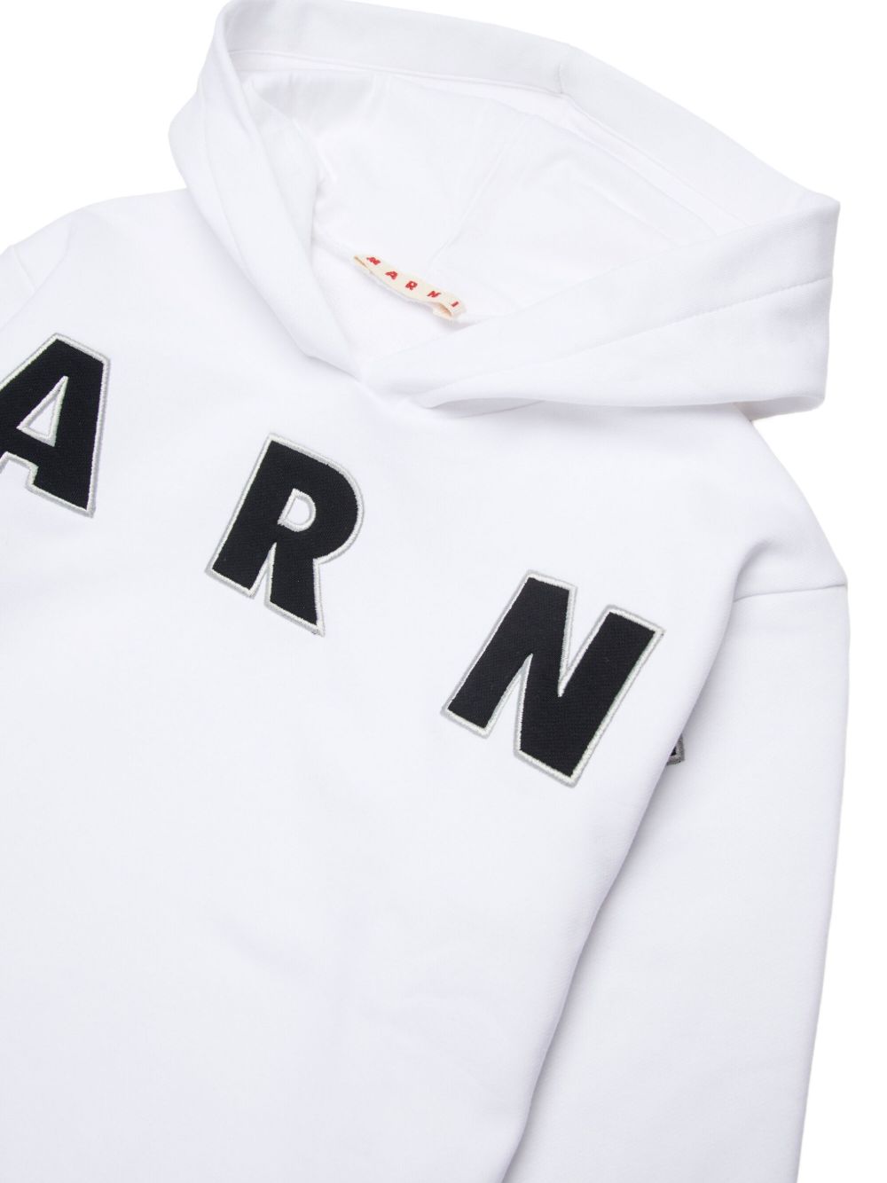 Felpa con cappuccio e logo M01266M00V0 0M100 MARNI KIDS