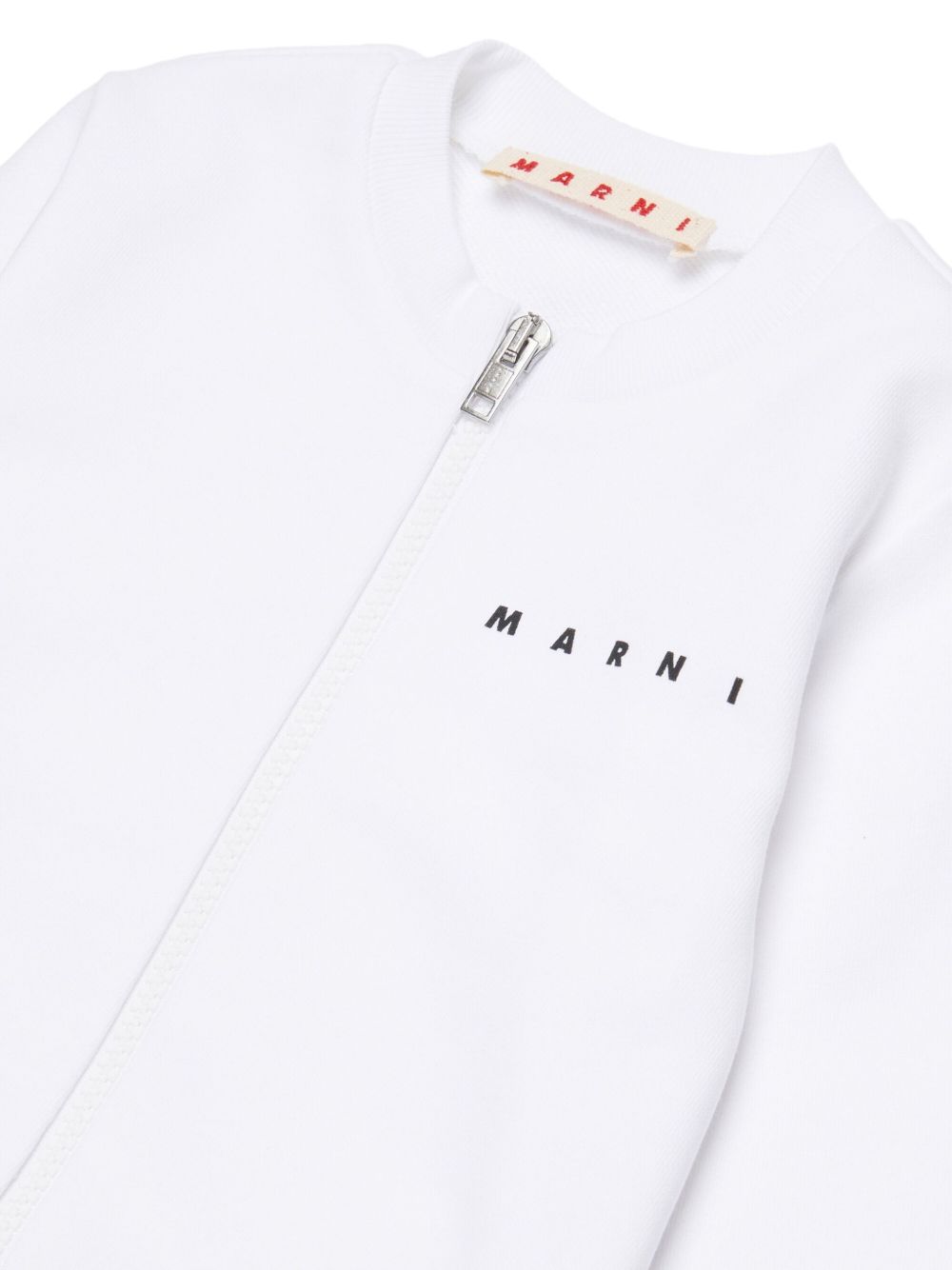 Felpa con zip e logo M01727M00V0 0M100 MARNI KIDS