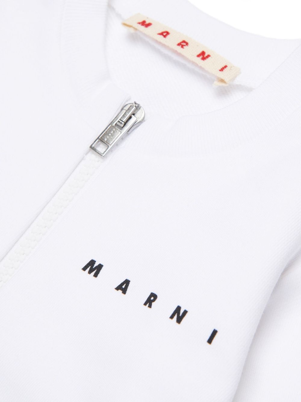 Felpa con zip e logo M01727M00V0 0M100 MARNI KIDS
