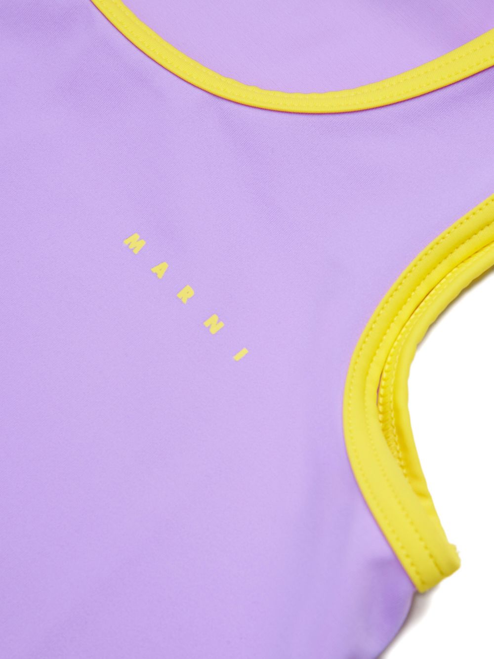 Costume da bagno lavanda con bordino giallo M01763M00M2 0M612 MARNI KIDS
