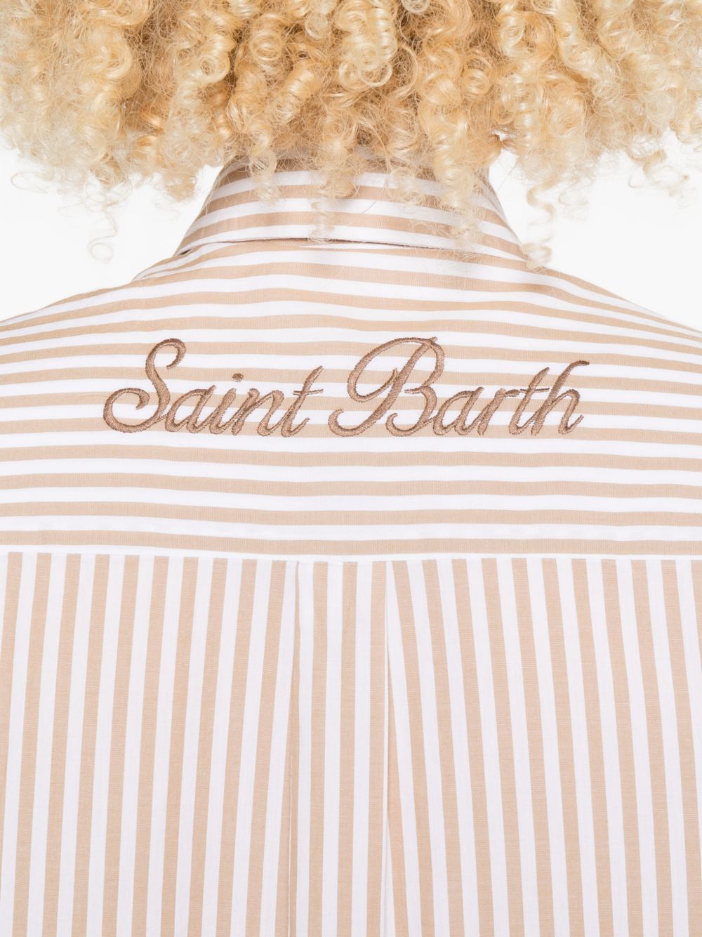 Abito camicia in cotone con ricamo ADN0001 01293L MC2 SAINT BARTH