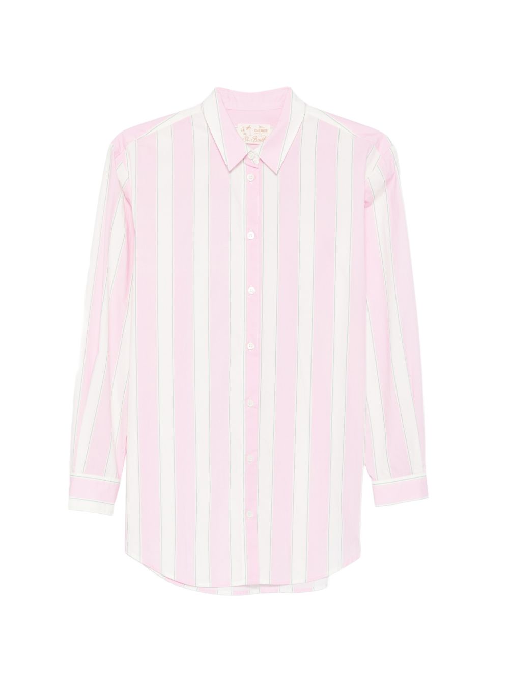 Camicia con colletto classico e ricamo lettering BRIG001 00897L MC2 SAINT BARTH